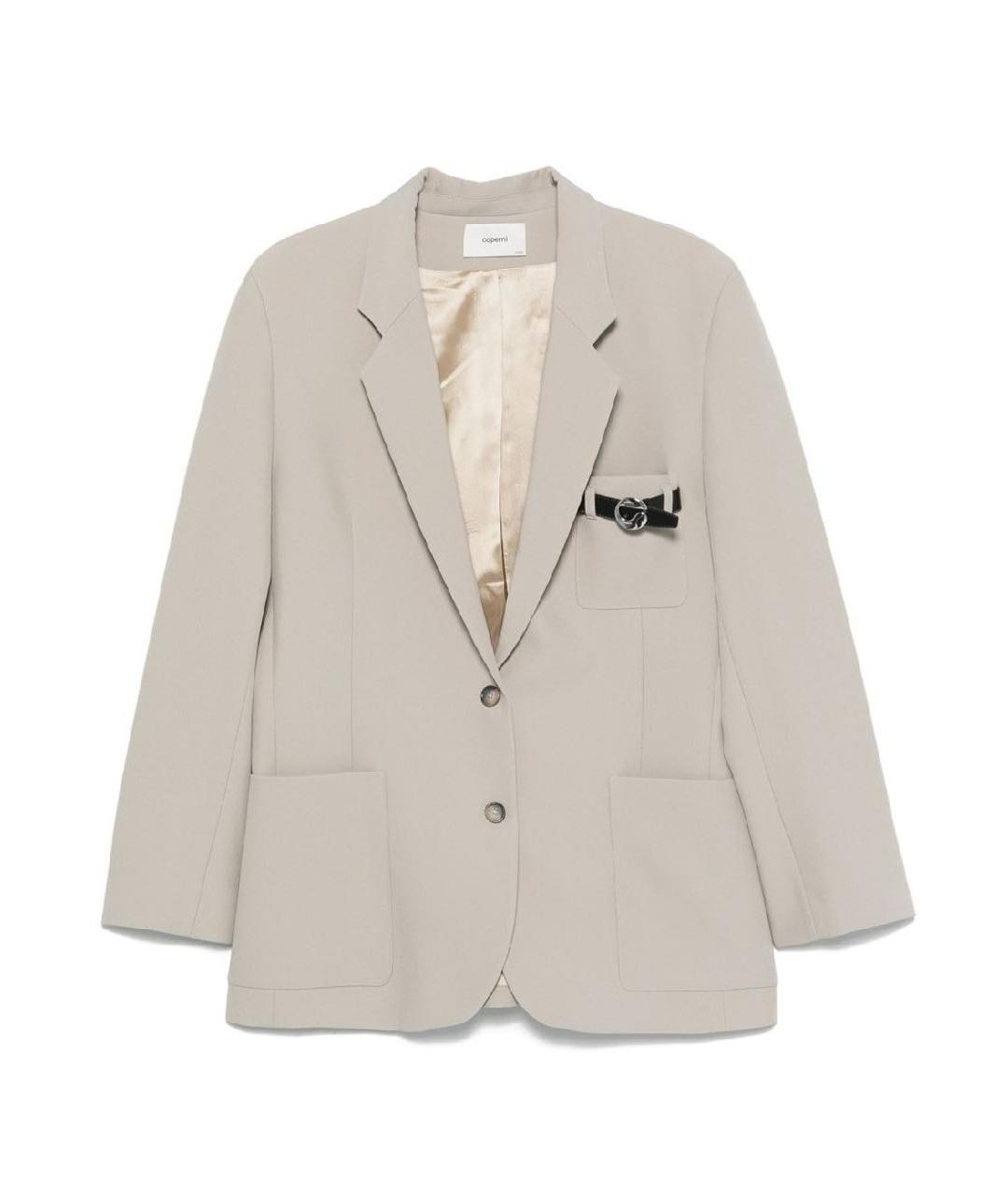 COPERNI Бежевый полиэстеровый жакет/пиджак, фото 1