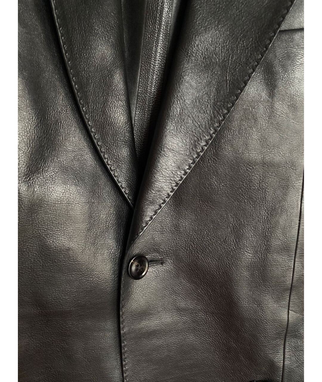 TOM FORD Черный кожаный пиджак, фото 4