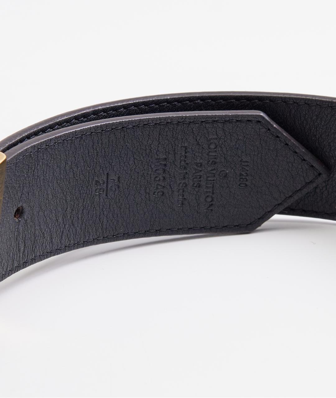 LOUIS VUITTON Коричневый кожаный ремень, фото 3