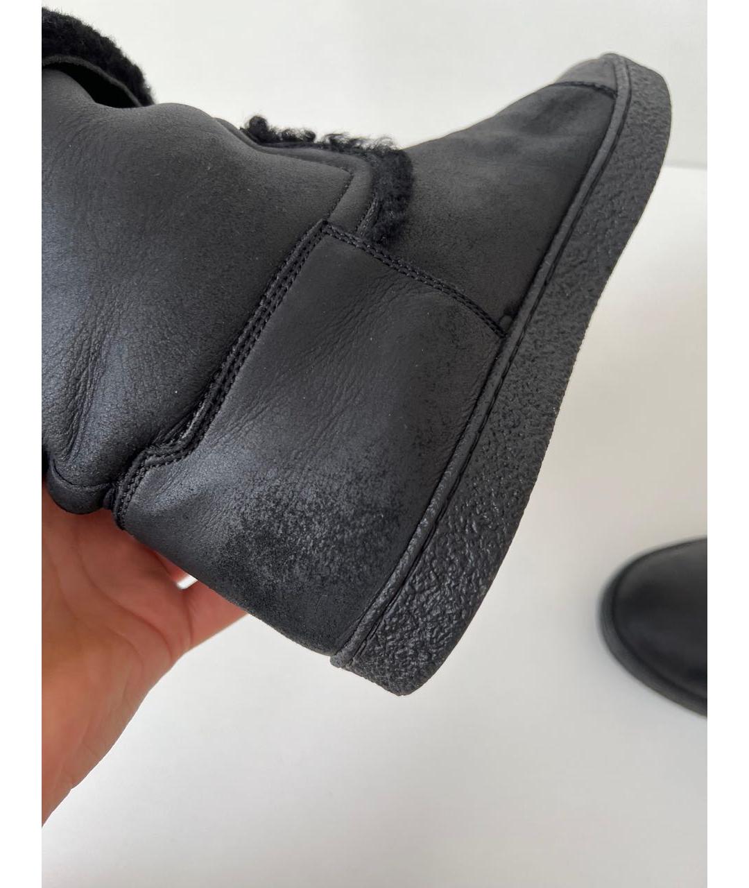 CHANEL Черные кожаные ботинки, фото 8