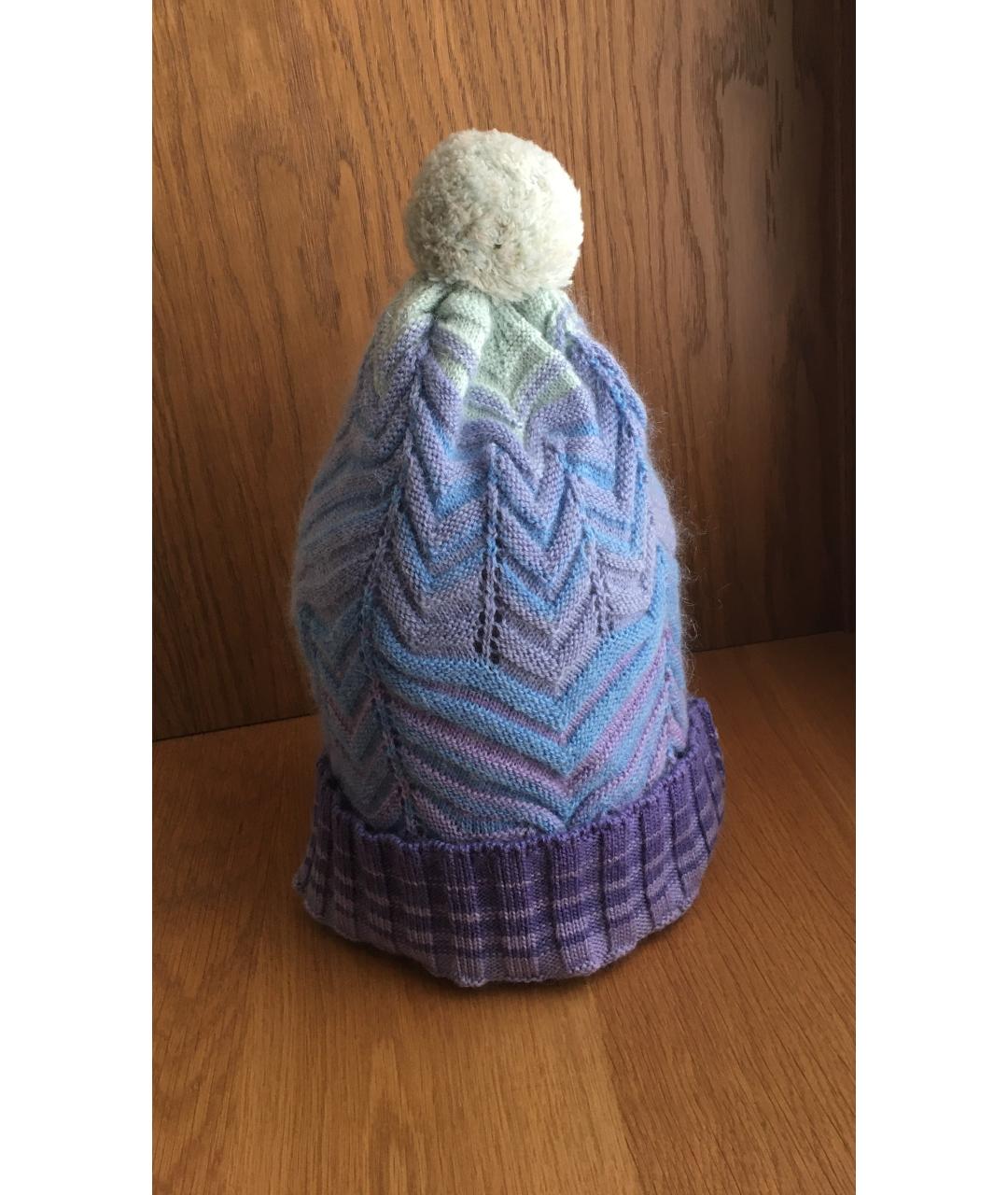 MISSONI Голубая шерстяная шапка, фото 8