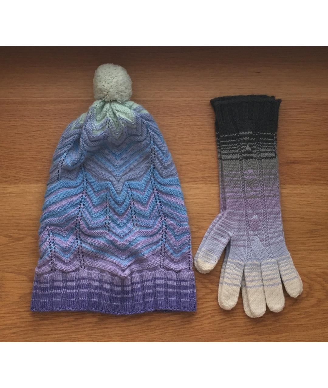 MISSONI Голубая шерстяная шапка, фото 10