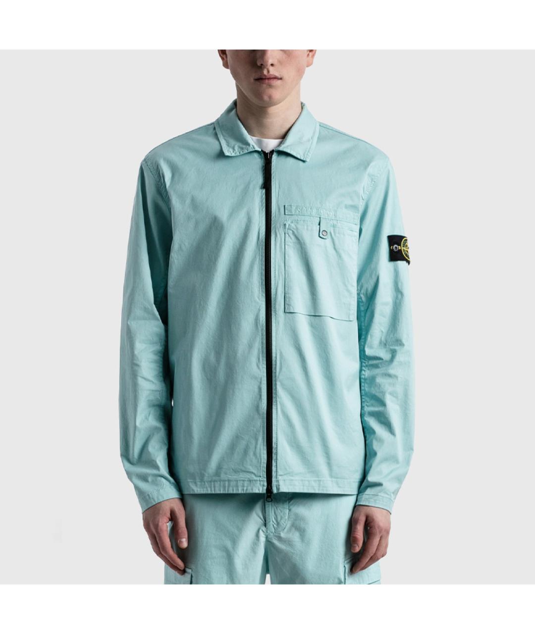STONE ISLAND Голубая куртка, фото 3
