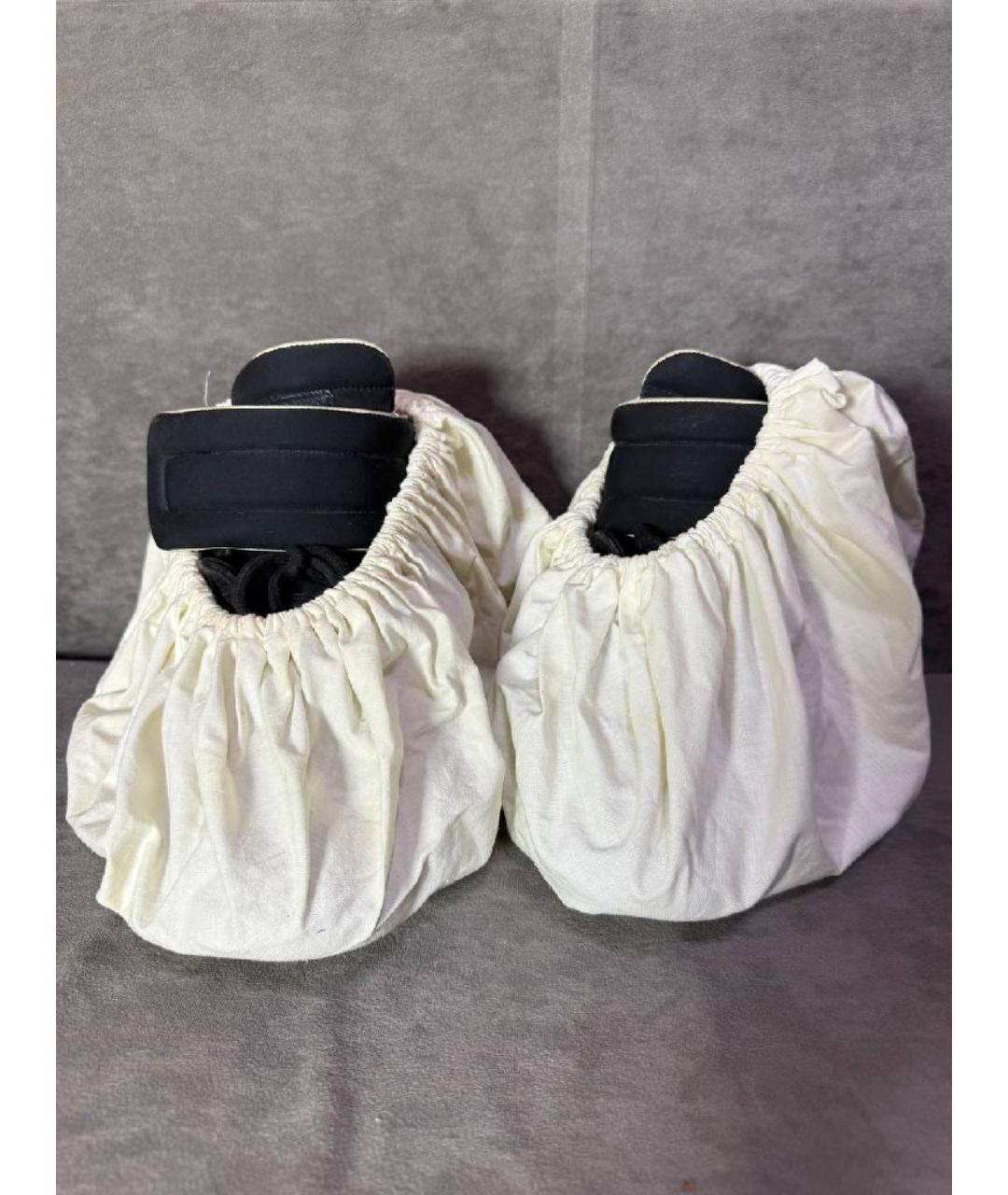 MAISON MARGIELA Черные кожаные высокие кроссовки / кеды, фото 5