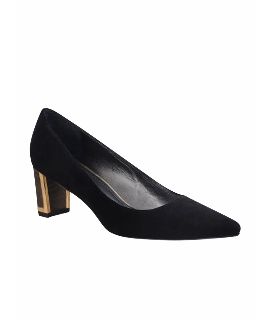 STUART WEITZMAN Черные замшевые туфли, фото 1