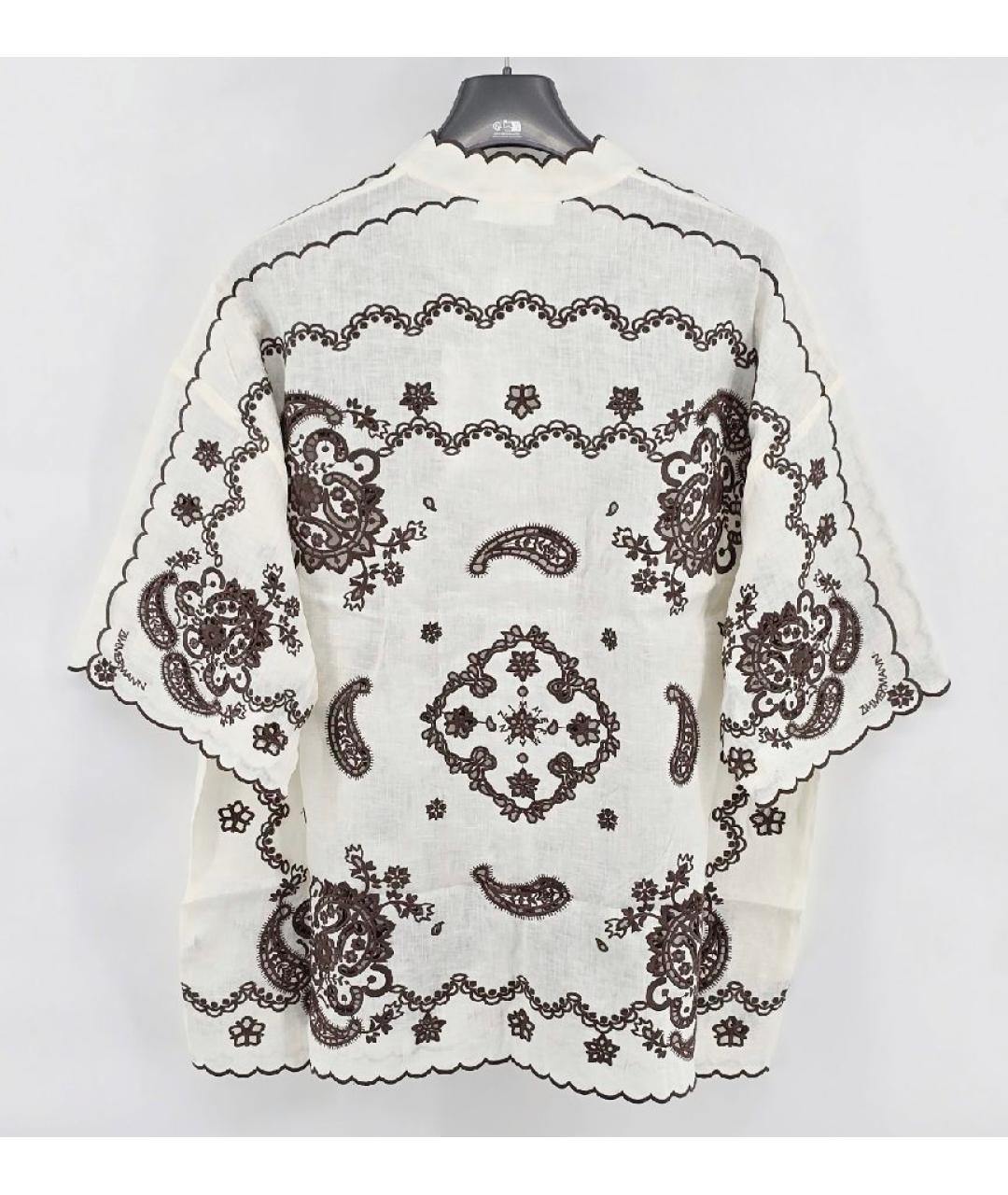 ZIMMERMANN Белая льняная рубашка, фото 2