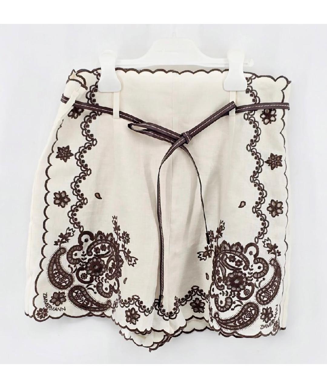 ZIMMERMANN Белая льняная рубашка, фото 3