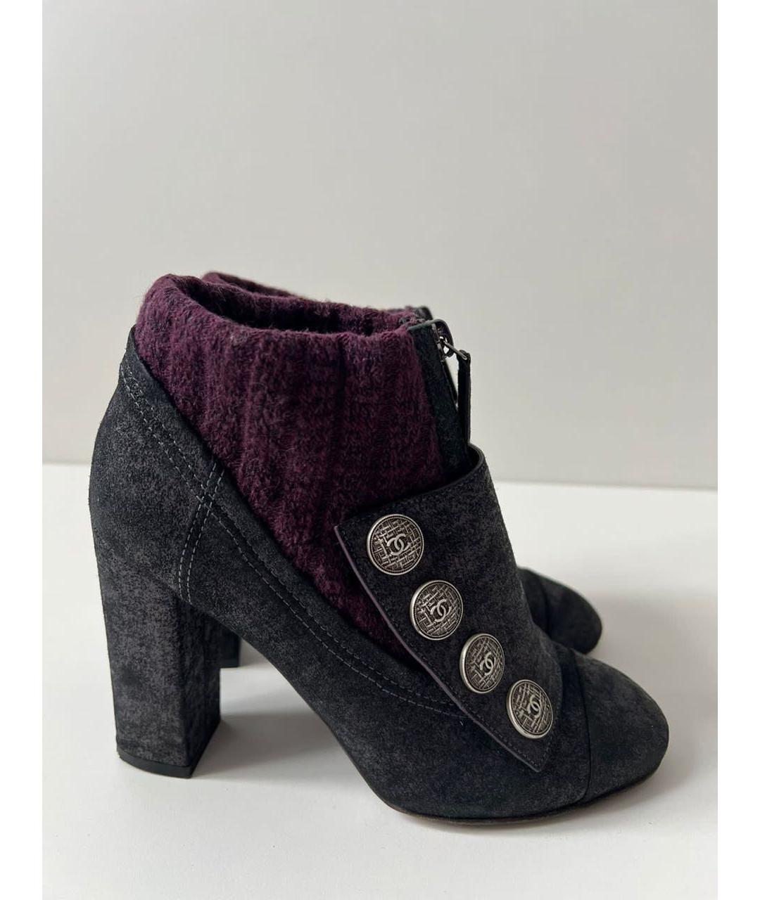 CHANEL Мульти текстильные ботинки, фото 7