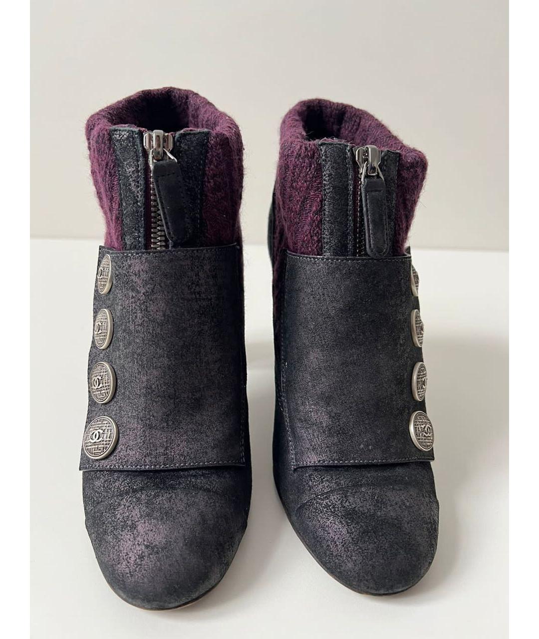 CHANEL Мульти текстильные ботинки, фото 2