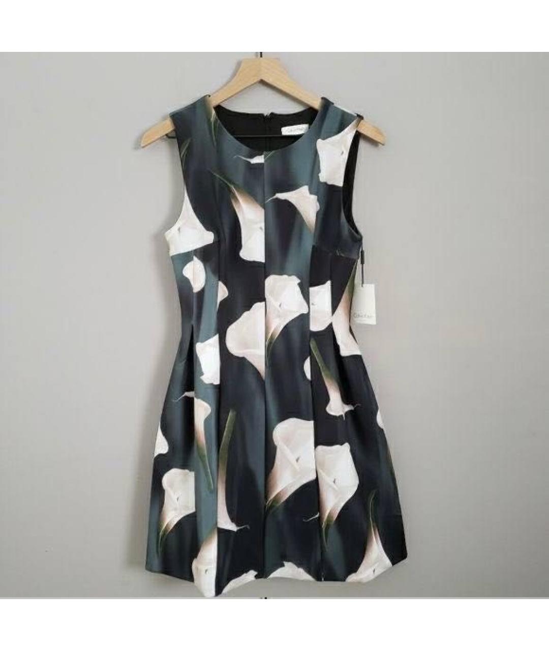 CALVIN KLEIN Мульти полиэстеровое повседневное платье, фото 5