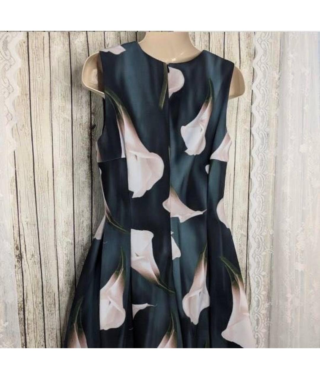 CALVIN KLEIN Мульти полиэстеровое повседневное платье, фото 2