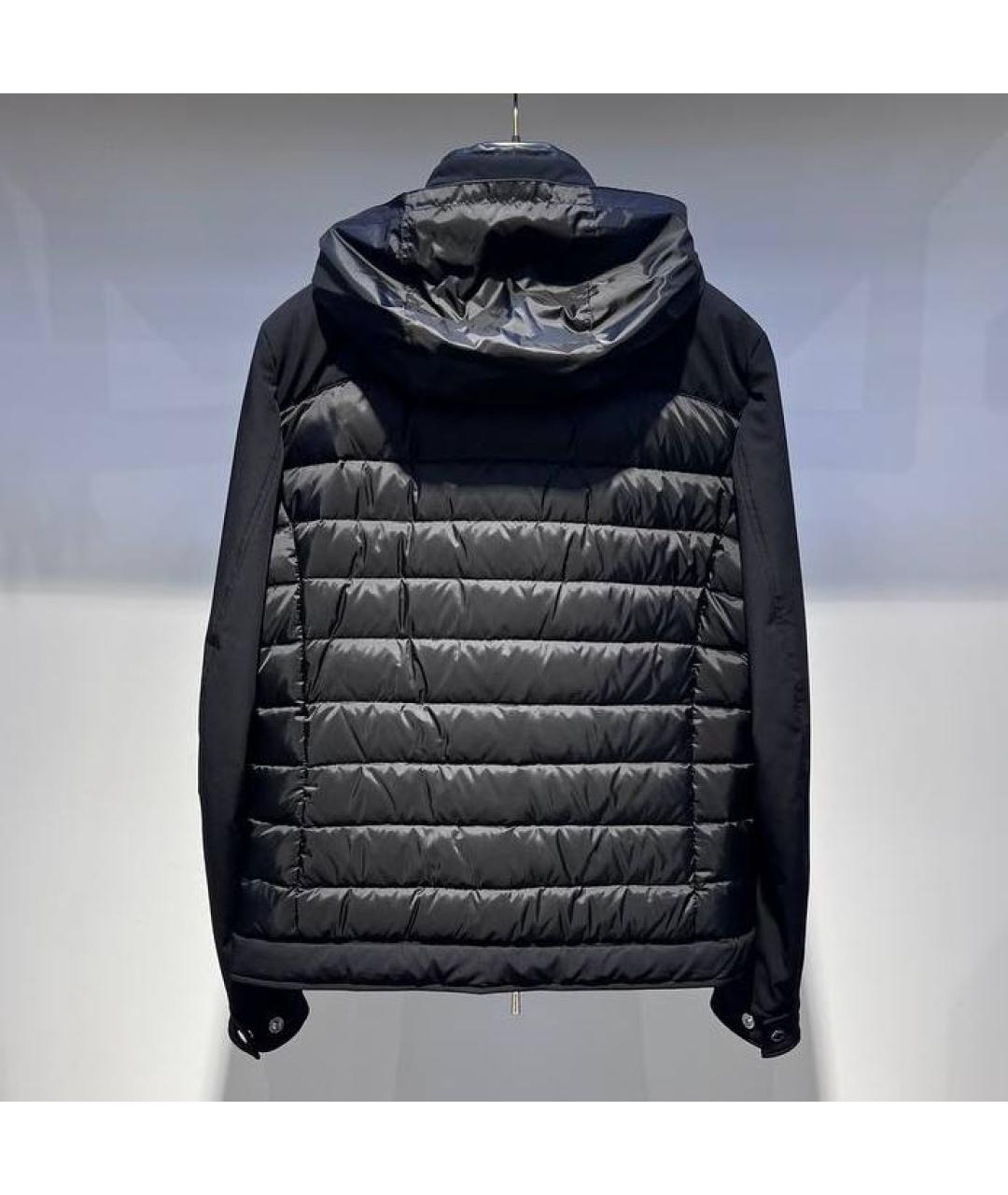 MOORER Черная полиэстеровая куртка, фото 2