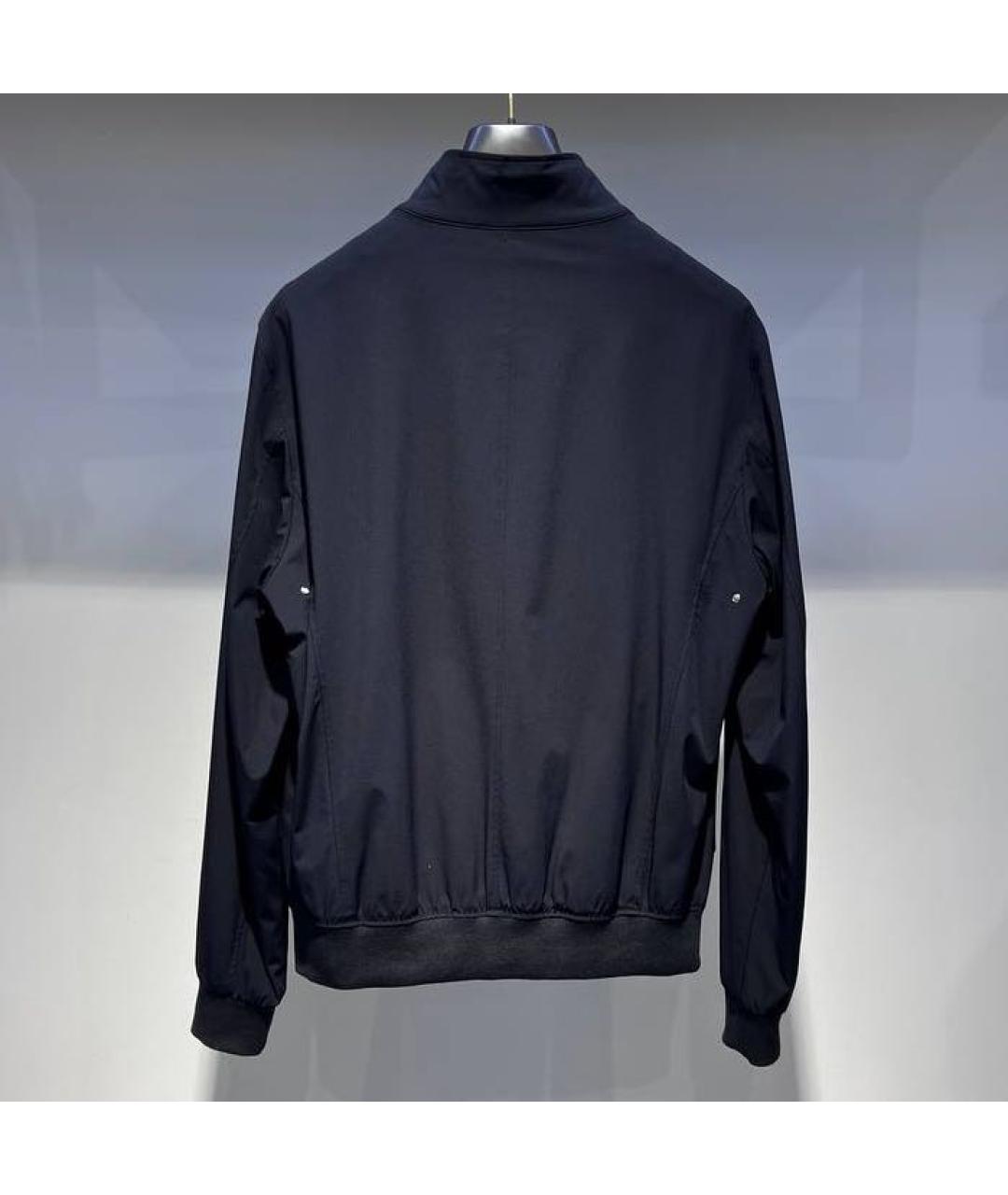 MOORER Черная полиэстеровая куртка, фото 2