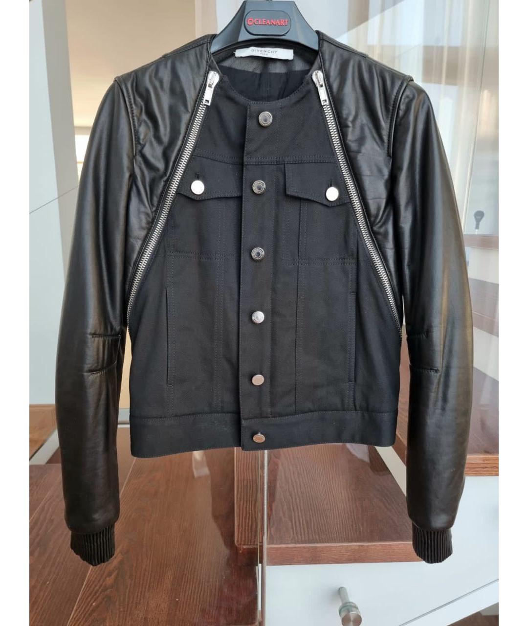 GIVENCHY Черный кожаный тренч/плащ, фото 8