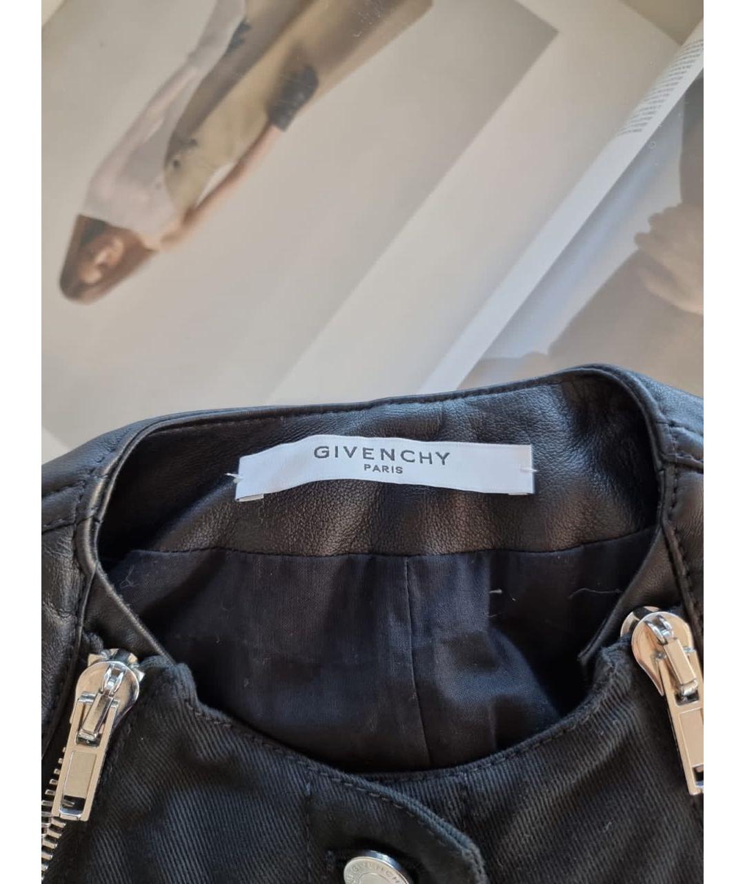 GIVENCHY Черный кожаный тренч/плащ, фото 6