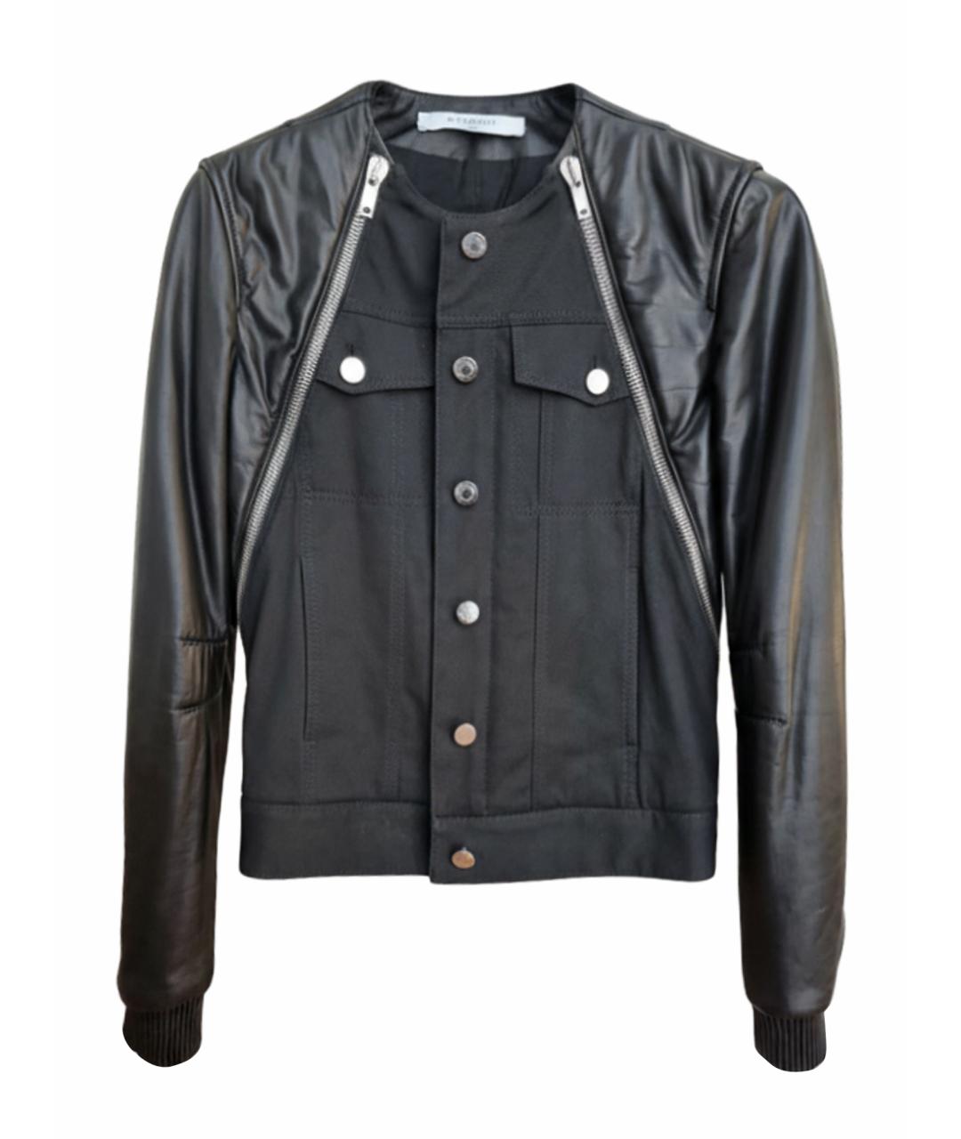 GIVENCHY Черный кожаный тренч/плащ, фото 1