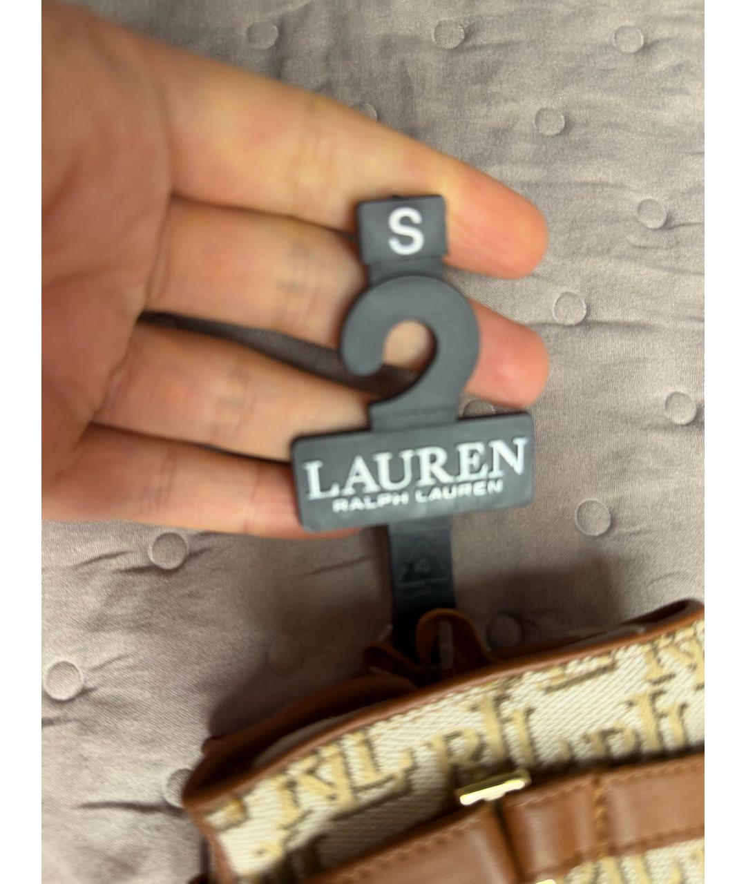 RALPH LAUREN Коричневые перчатки, фото 5