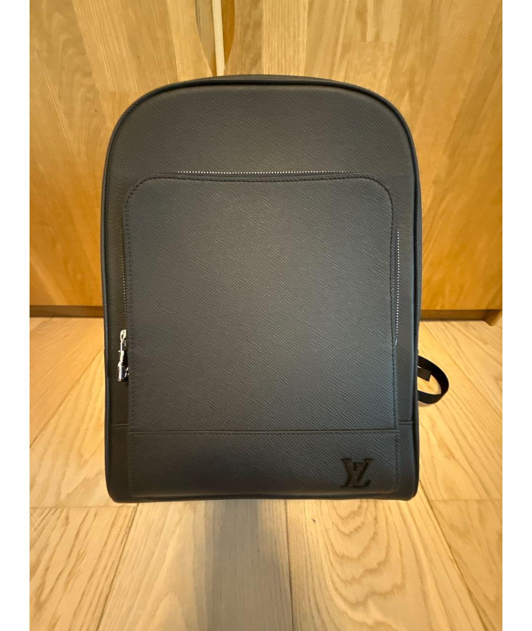 LOUIS VUITTON Черный кожаный рюкзак, фото 3