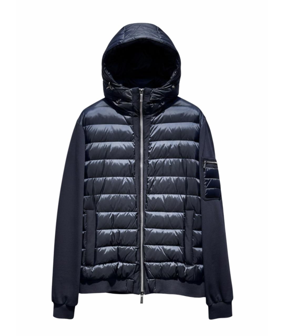 MOORER Черная полиэстеровая куртка, фото 1