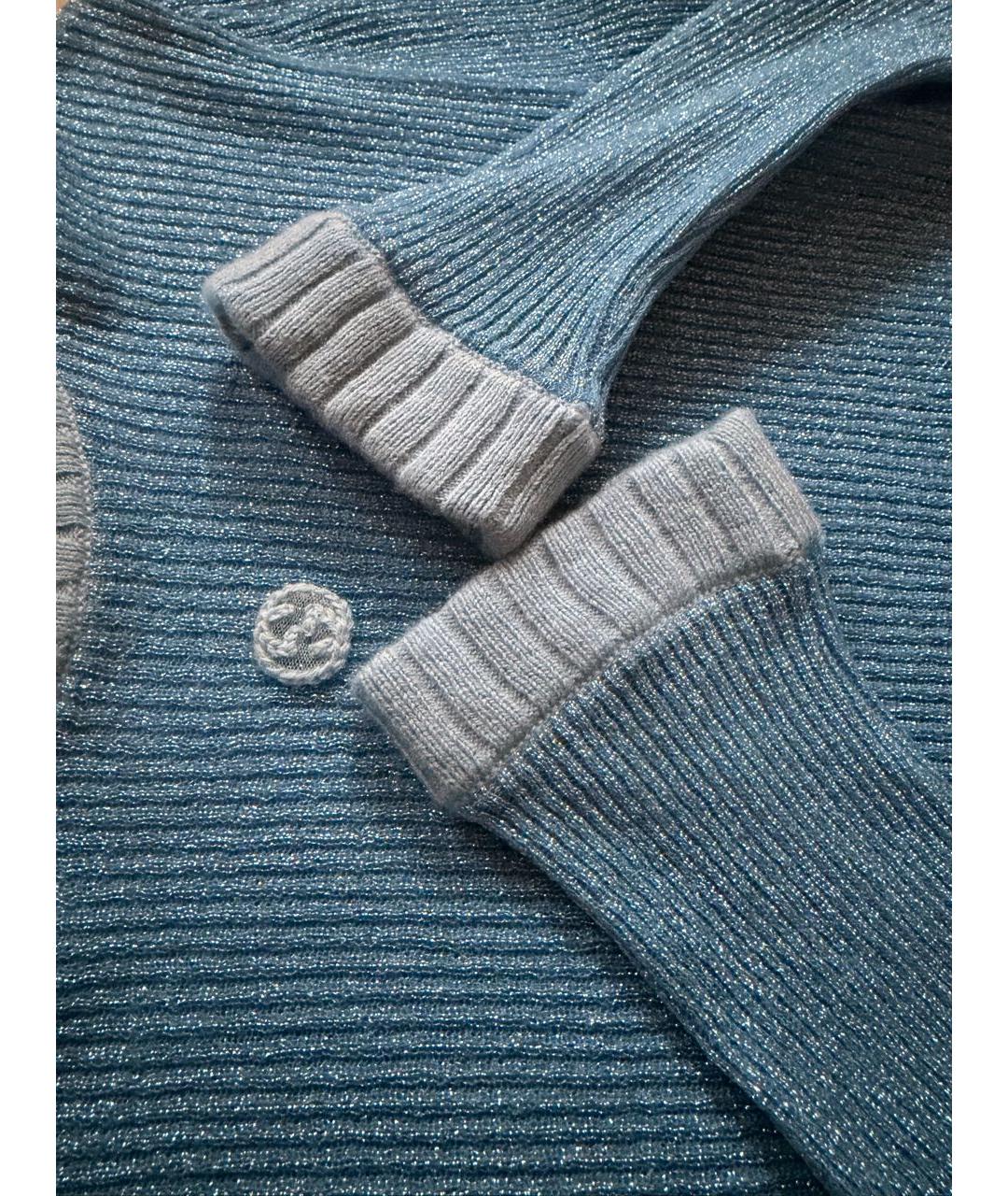 GUCCI Голубой полиамидовый джемпер / свитер, фото 4