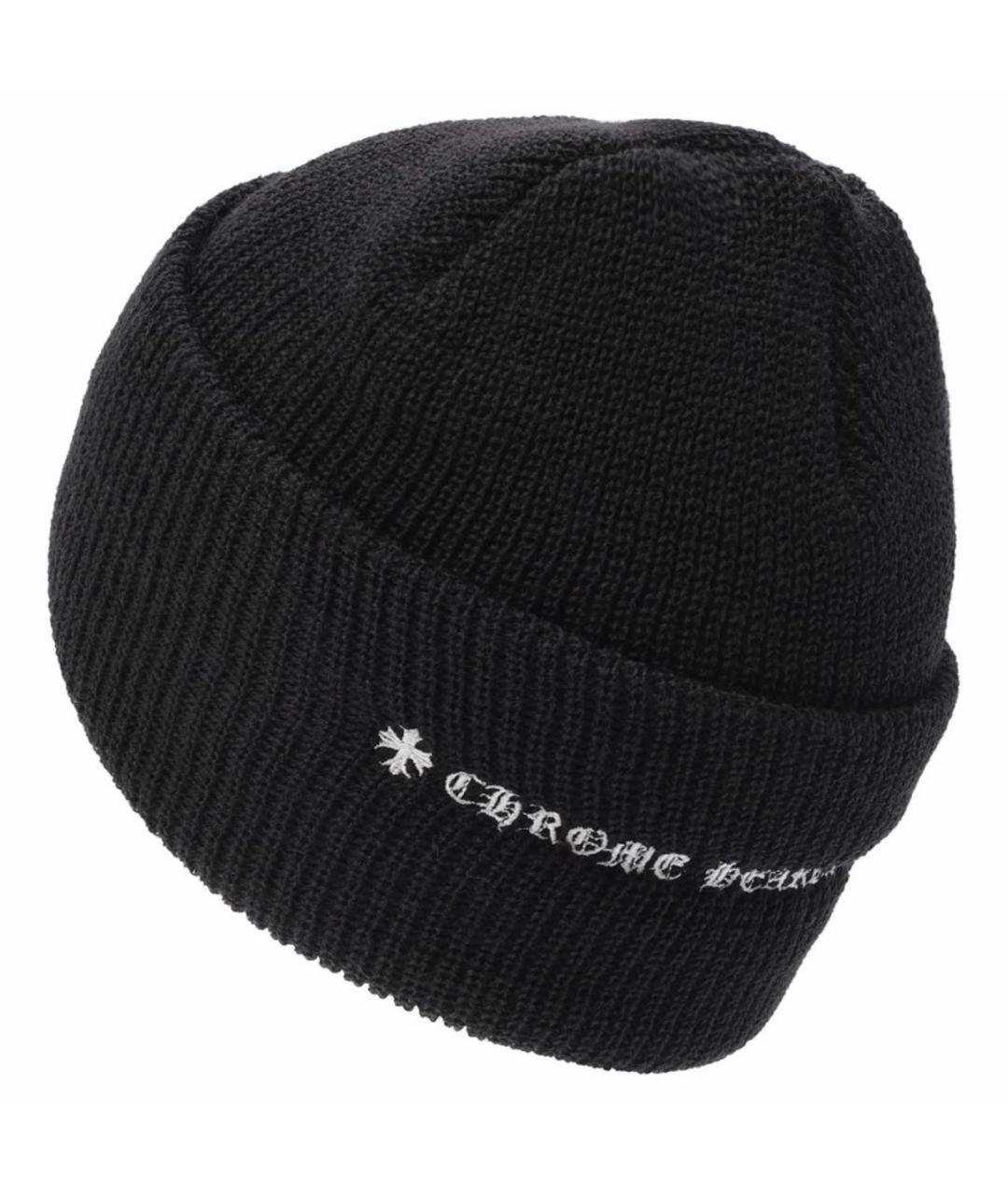 CHROME HEARTS Черная шерстяная шапка, фото 2