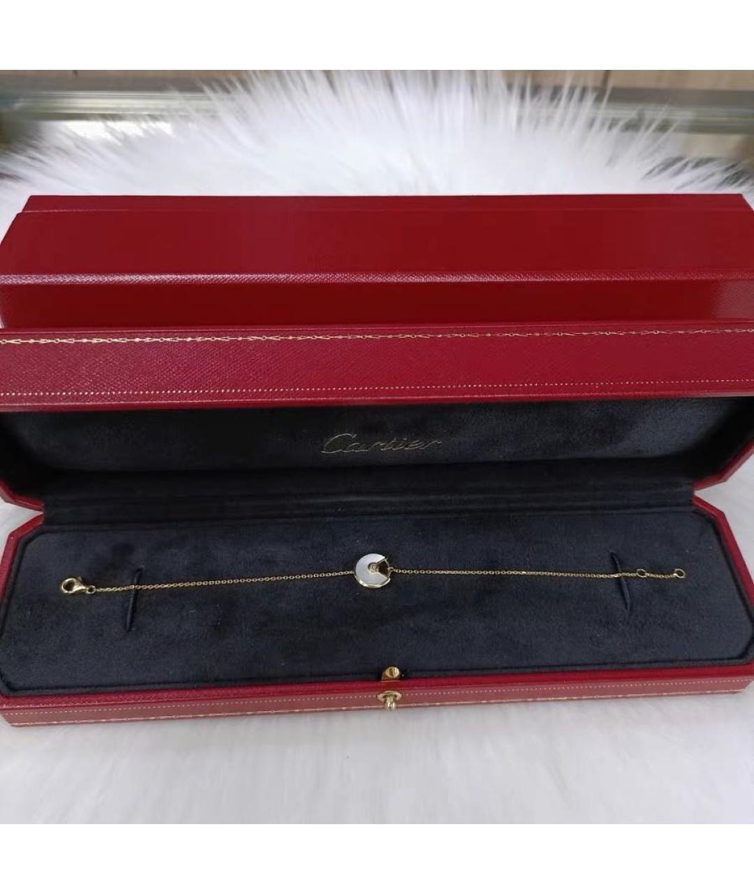 CARTIER Белое колье из желтого золота, фото 2