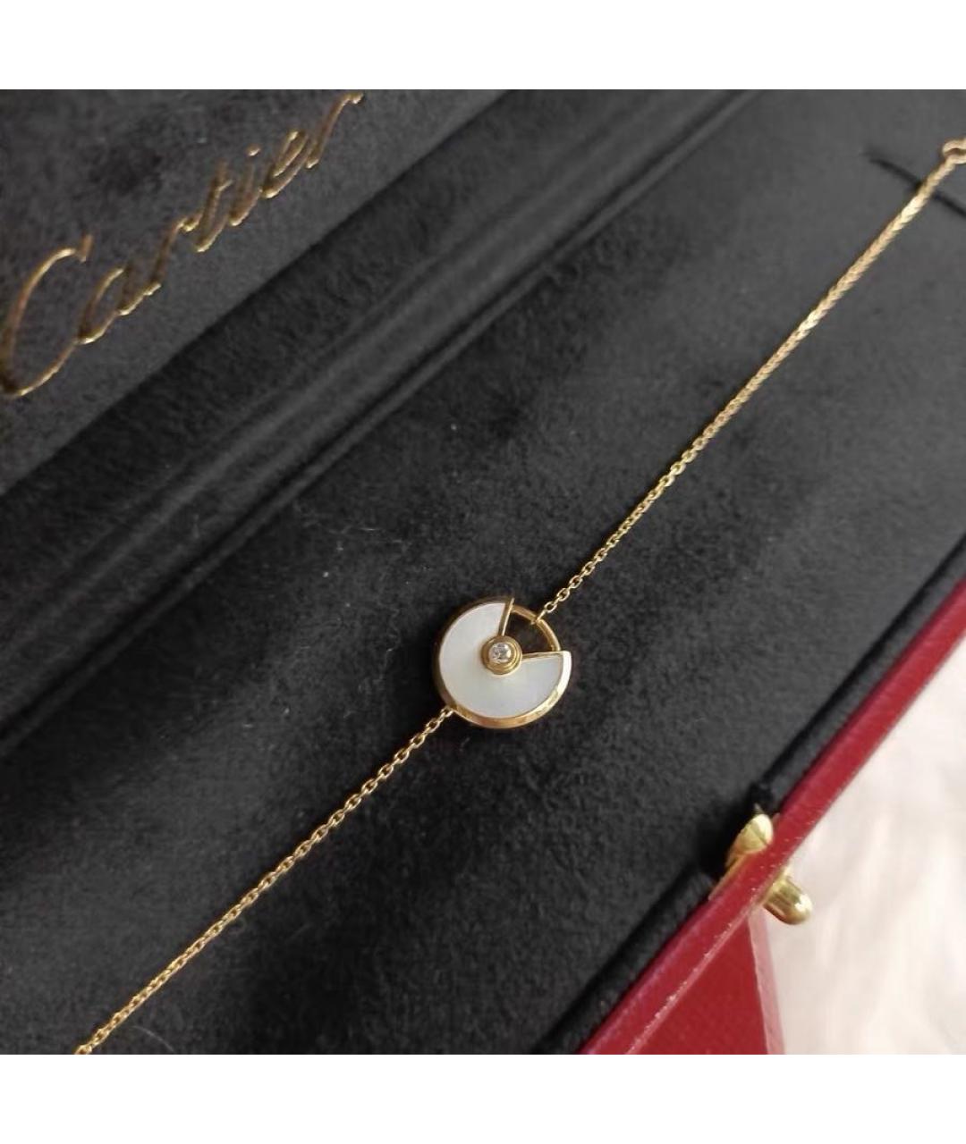 CARTIER Белое колье из желтого золота, фото 5