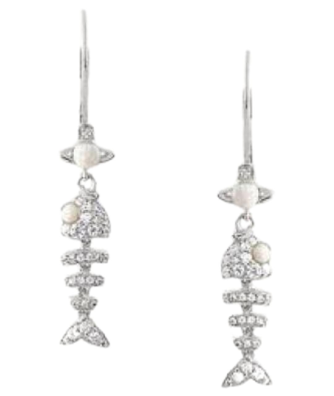 VIVIENNE WESTWOOD Серебряные латунные серьги, фото 1