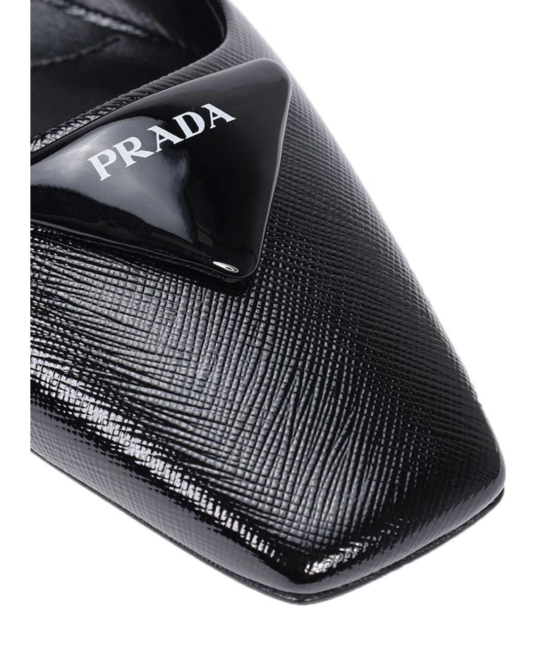 PRADA Черные кожаные туфли, фото 4