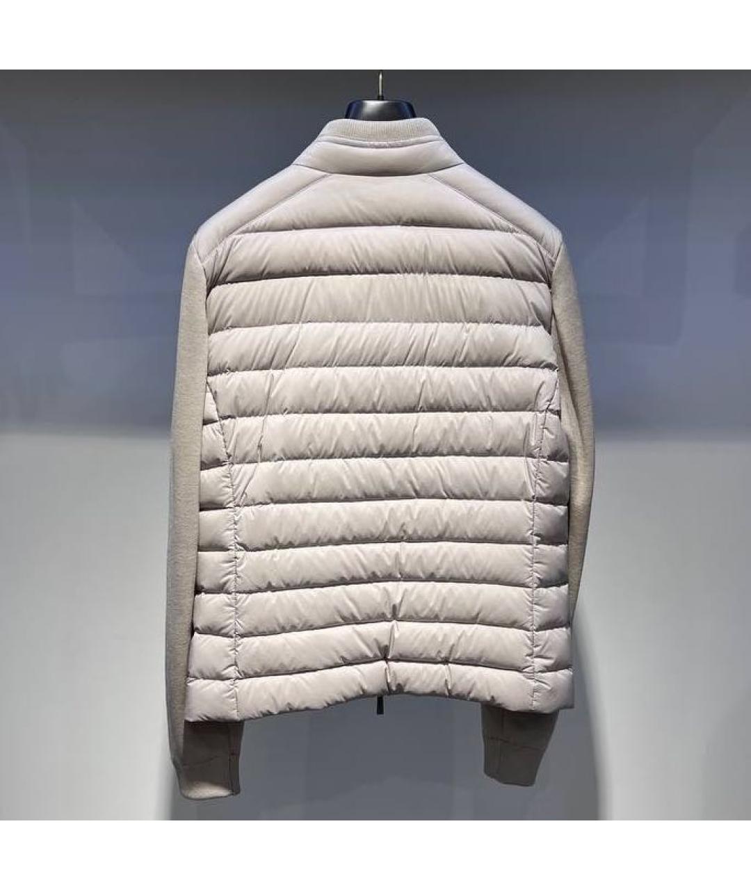 MOORER Белая полиэстеровая куртка, фото 2