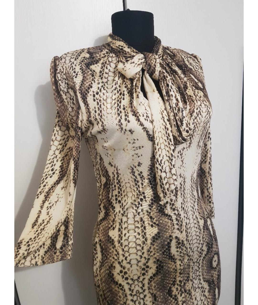 CAVALLI CLASS Мульти вискозное повседневное платье, фото 5