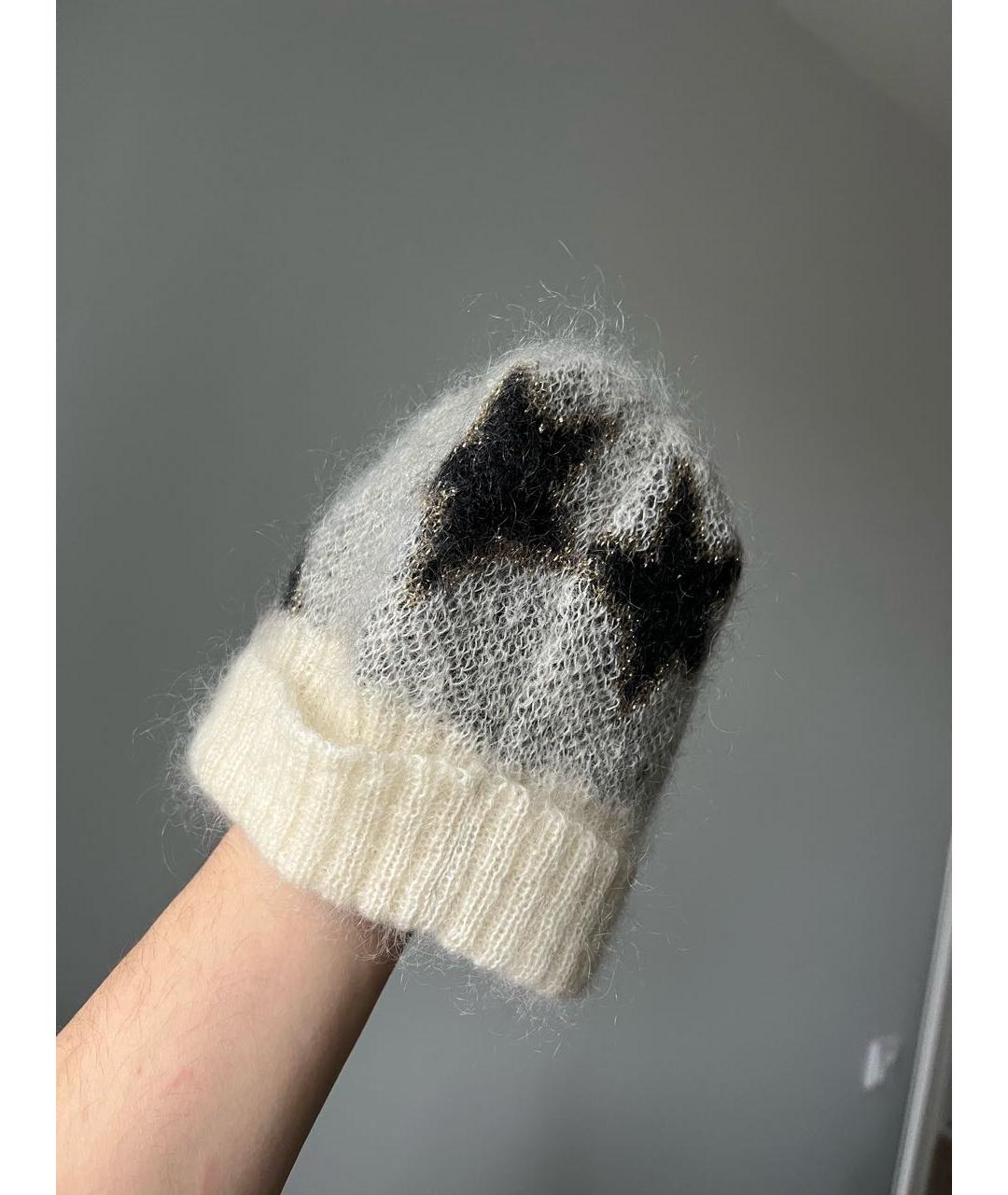 SAINT LAURENT Серая кашемировая шапка, фото 3