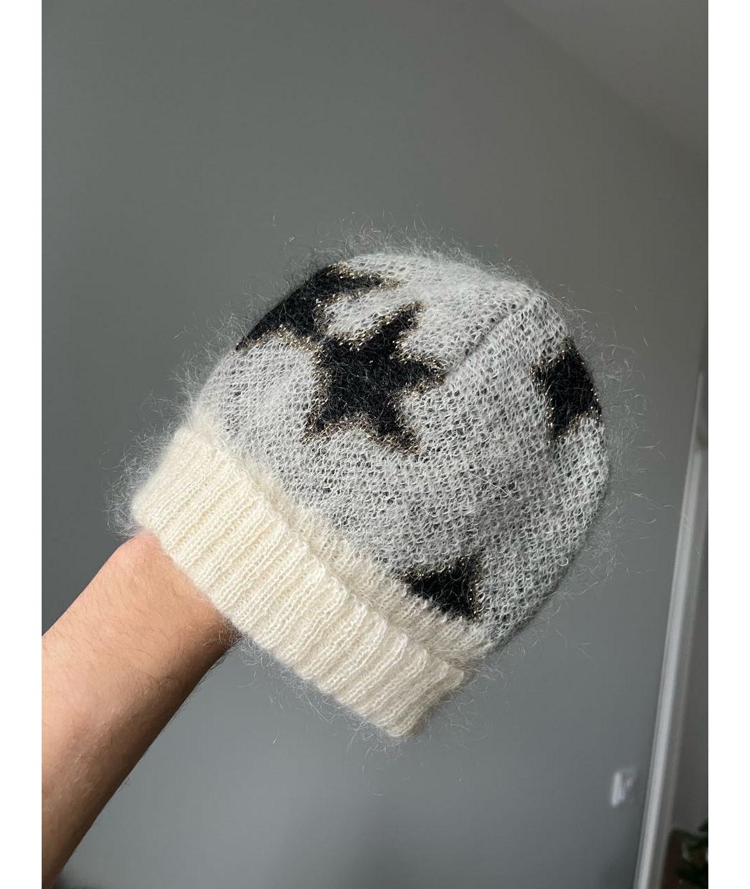 SAINT LAURENT Серая кашемировая шапка, фото 2