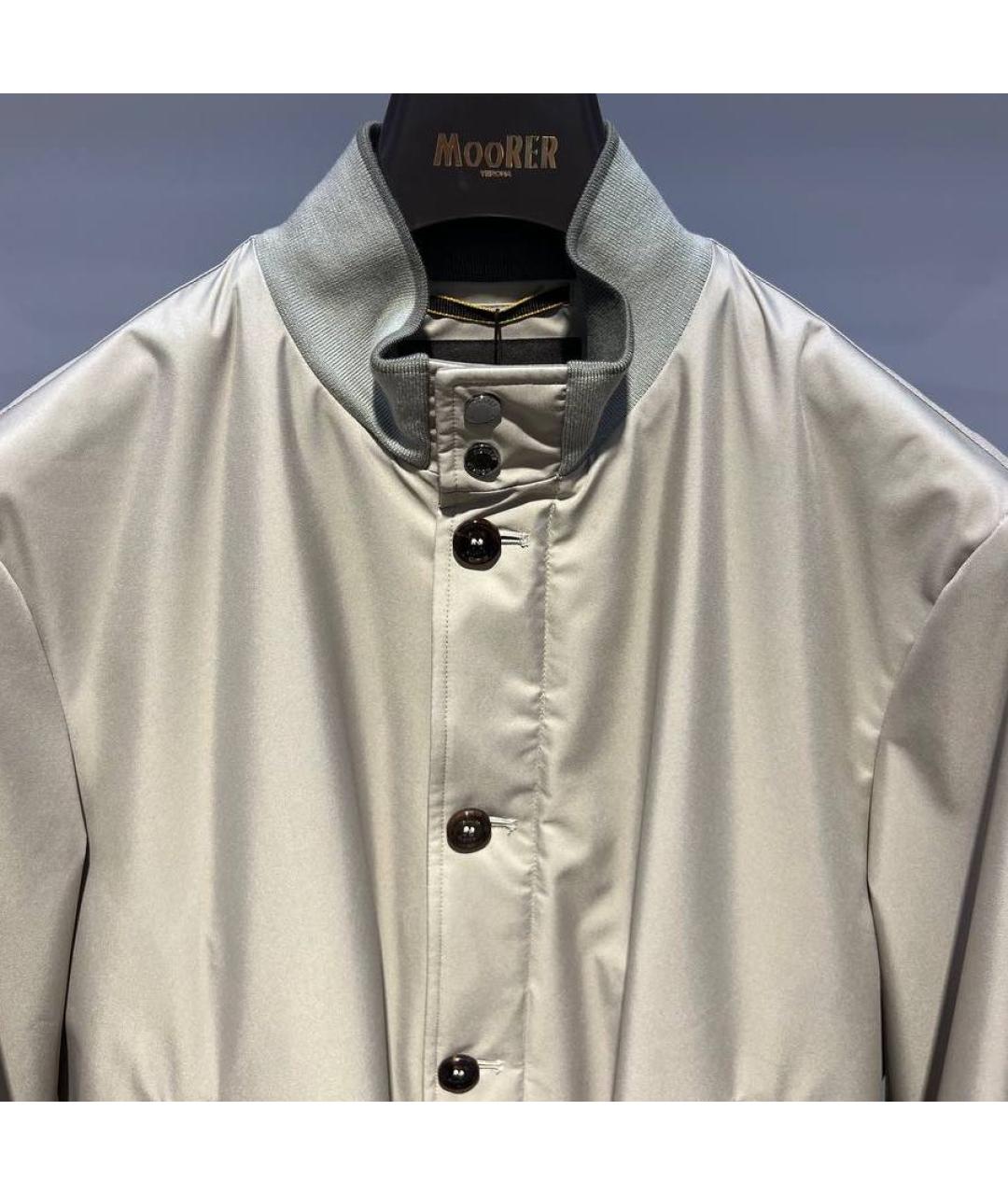 MOORER Бежевая полиэстеровая куртка, фото 4