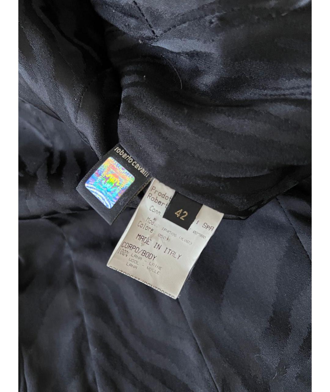 ROBERTO CAVALLI Черное пальто, фото 4