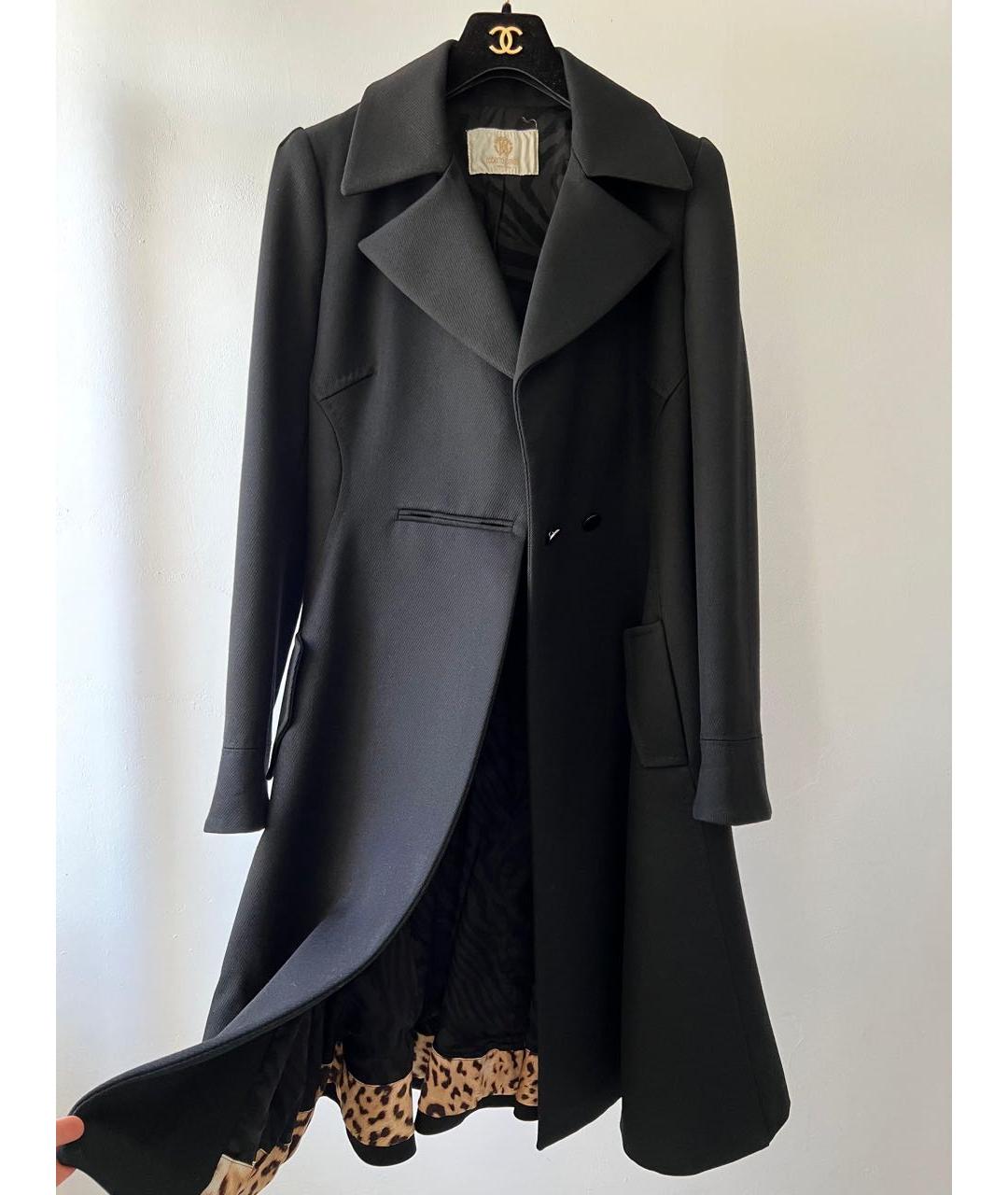 ROBERTO CAVALLI Черное пальто, фото 8