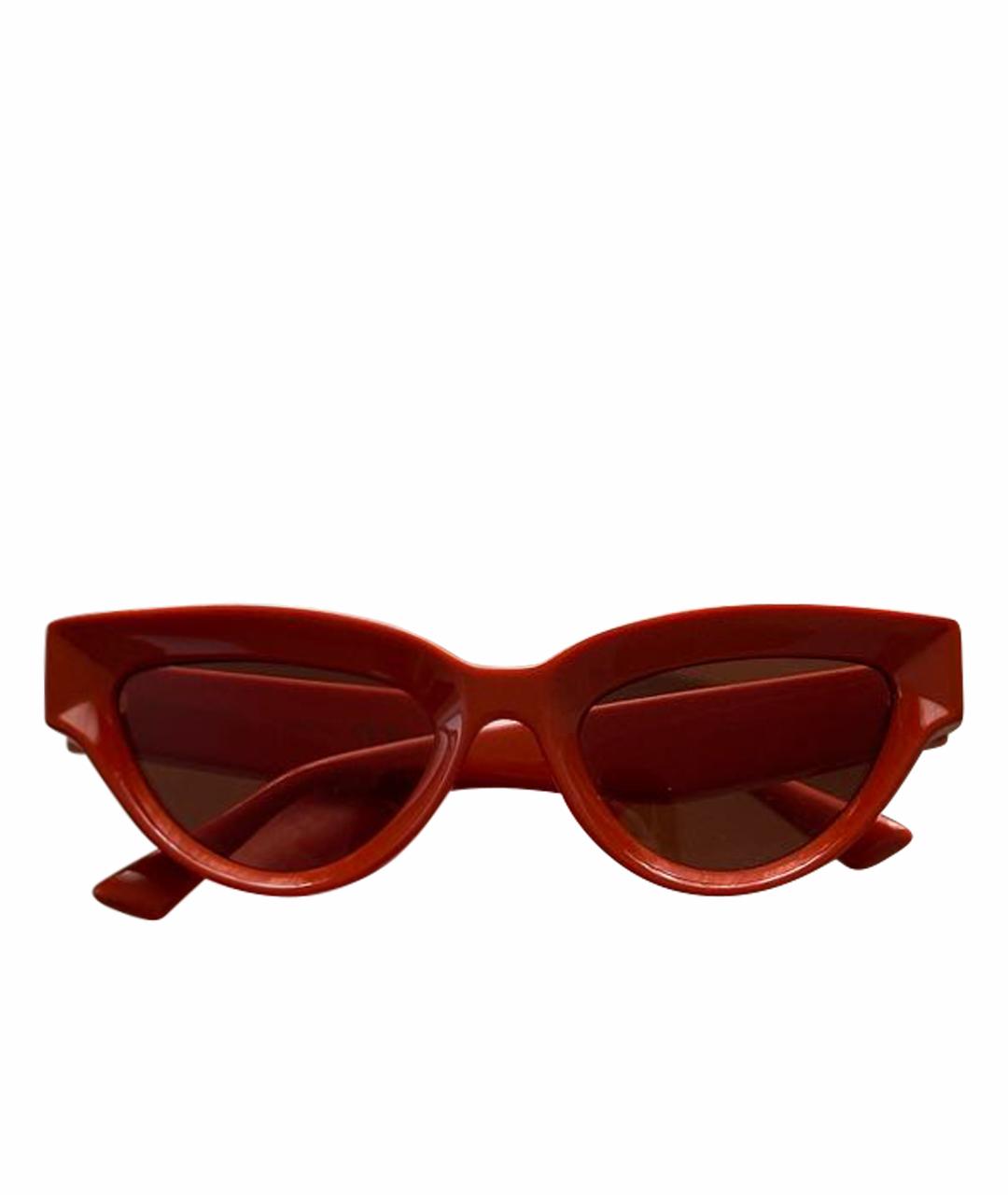 BOTTEGA VENETA Оранжевое пластиковые солнцезащитные очки, фото 1