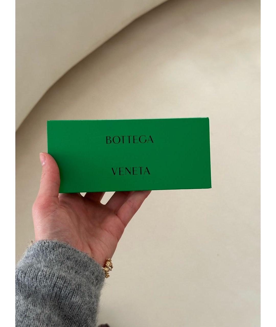 BOTTEGA VENETA Оранжевое пластиковые солнцезащитные очки, фото 4