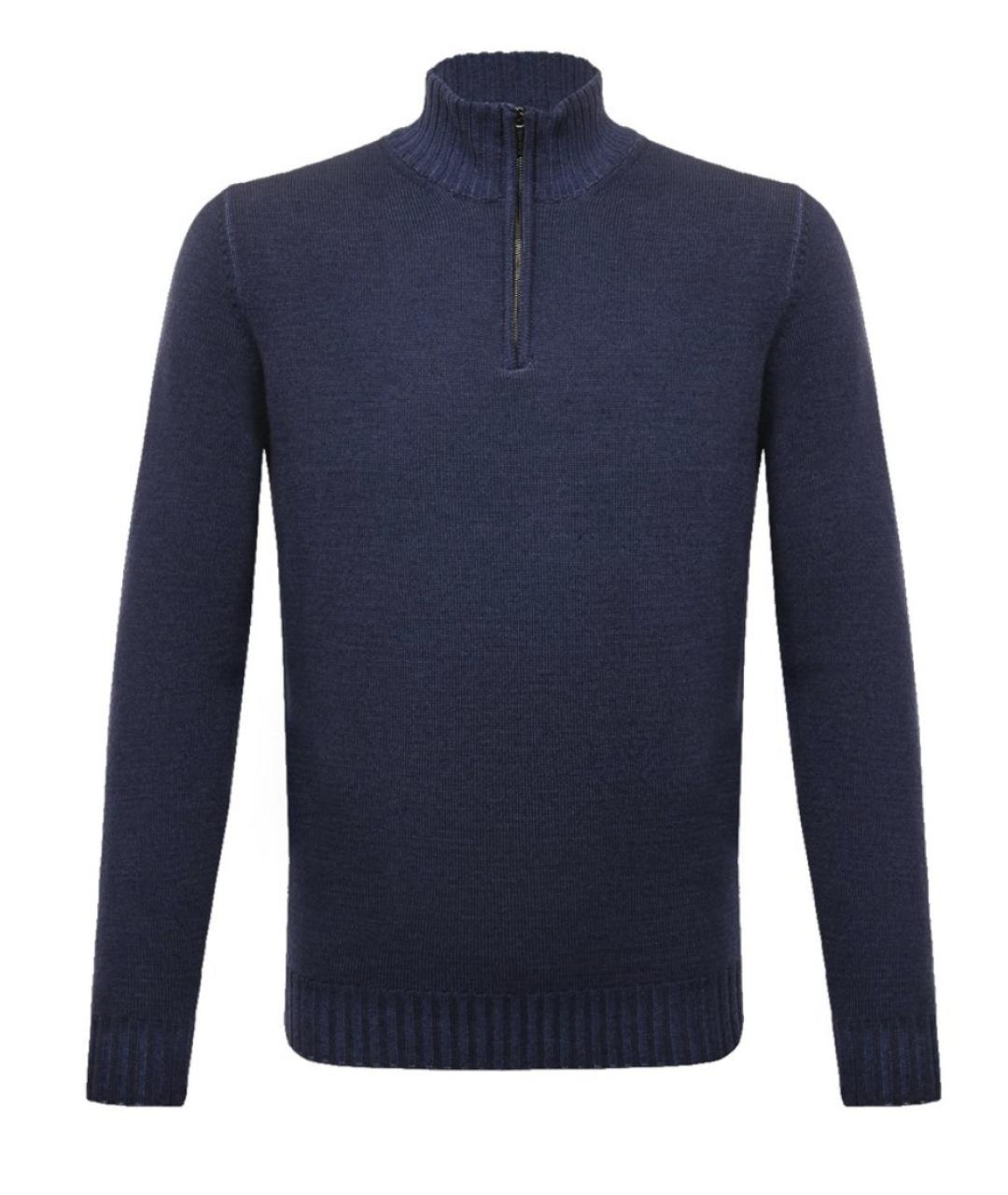 MOORER Синий шерстяной джемпер / свитер, фото 1