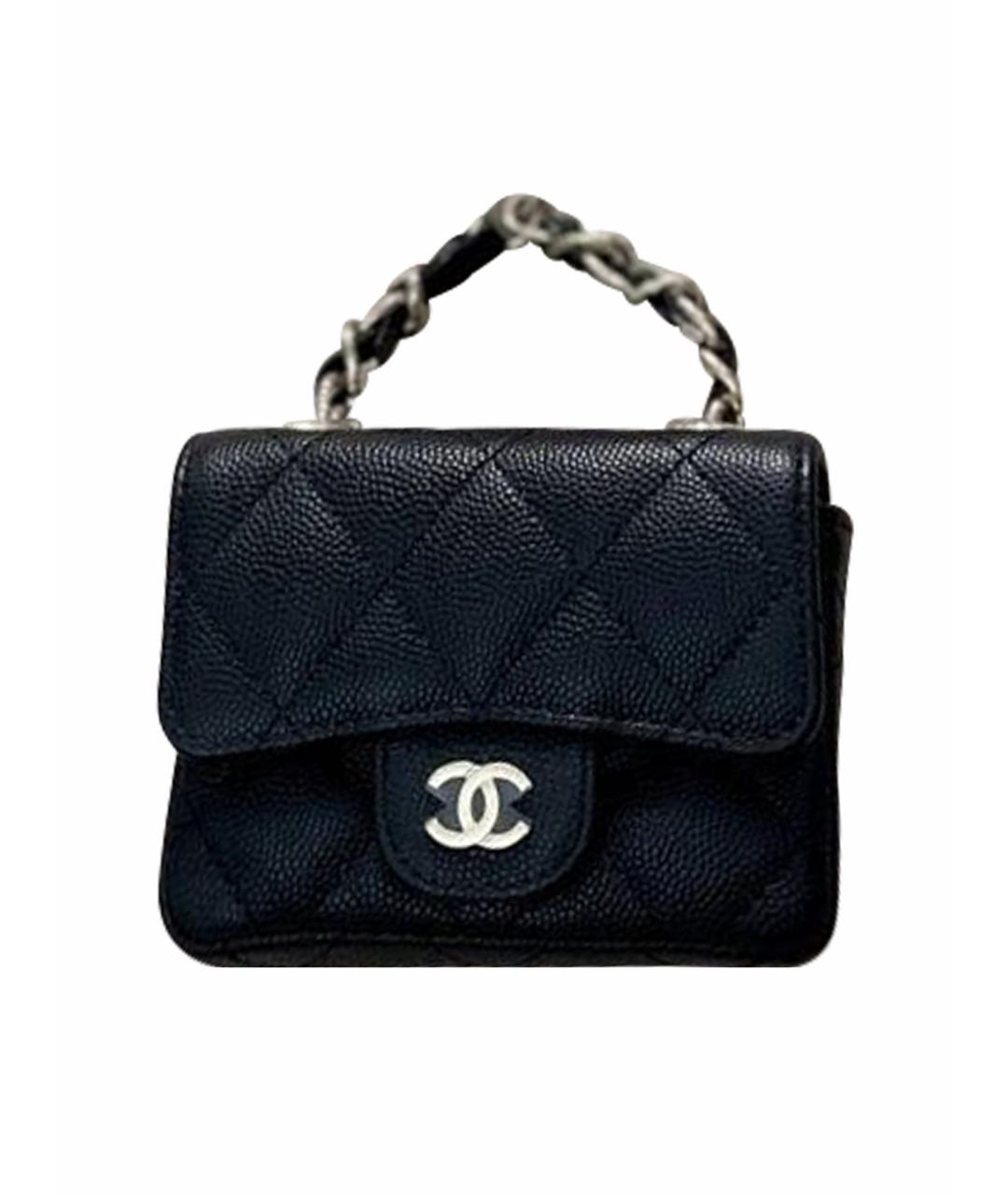 CHANEL Черная кожаная поясная сумка, фото 1