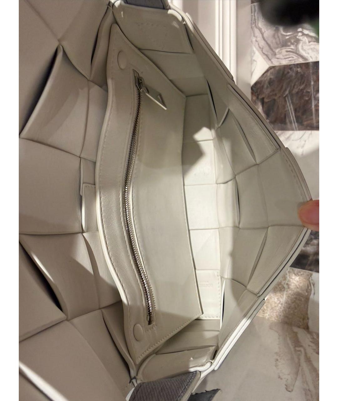 BOTTEGA VENETA Голубая кожаная сумка через плечо, фото 4