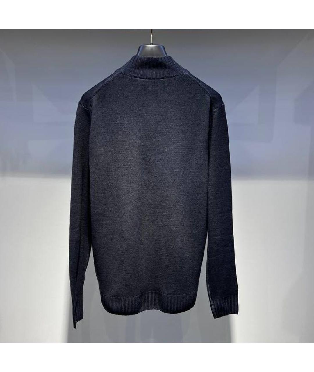 MOORER Антрацитовый шелковый джемпер / свитер, фото 2