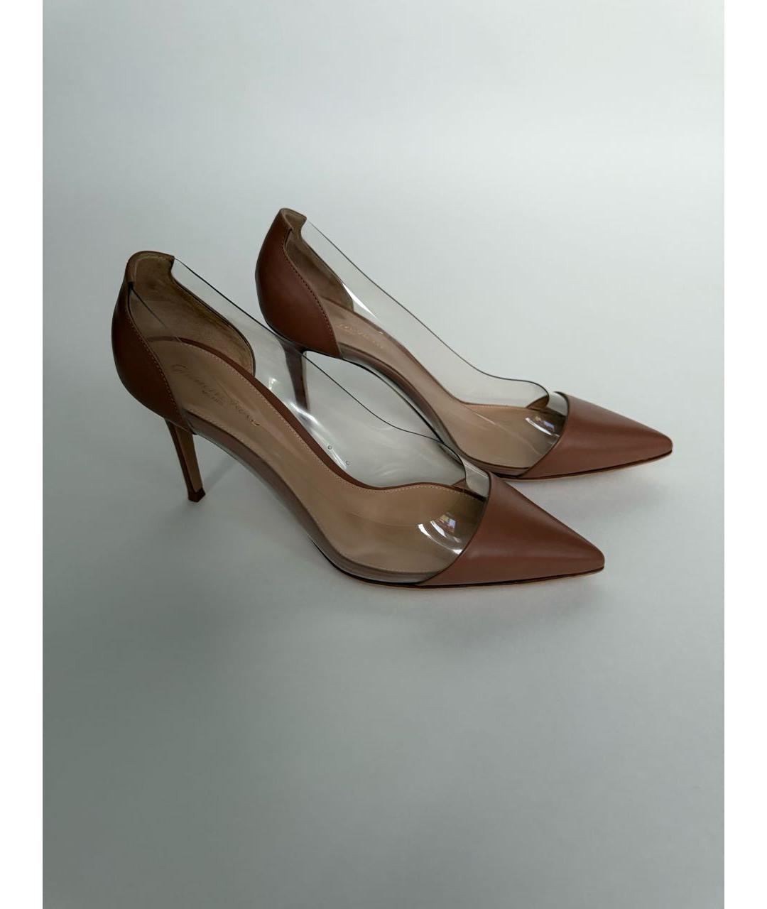 GIANVITO ROSSI Бежевые кожаные туфли, фото 7