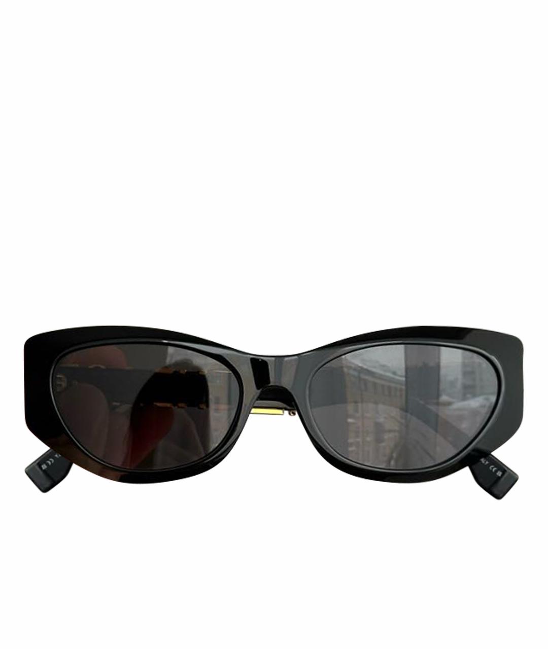 FENDI Черные пластиковые солнцезащитные очки, фото 1