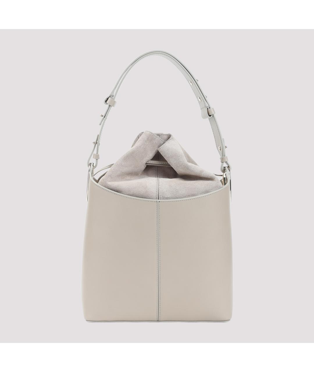 GIORGIO ARMANI Бежевая кожаная сумка через плечо, фото 4