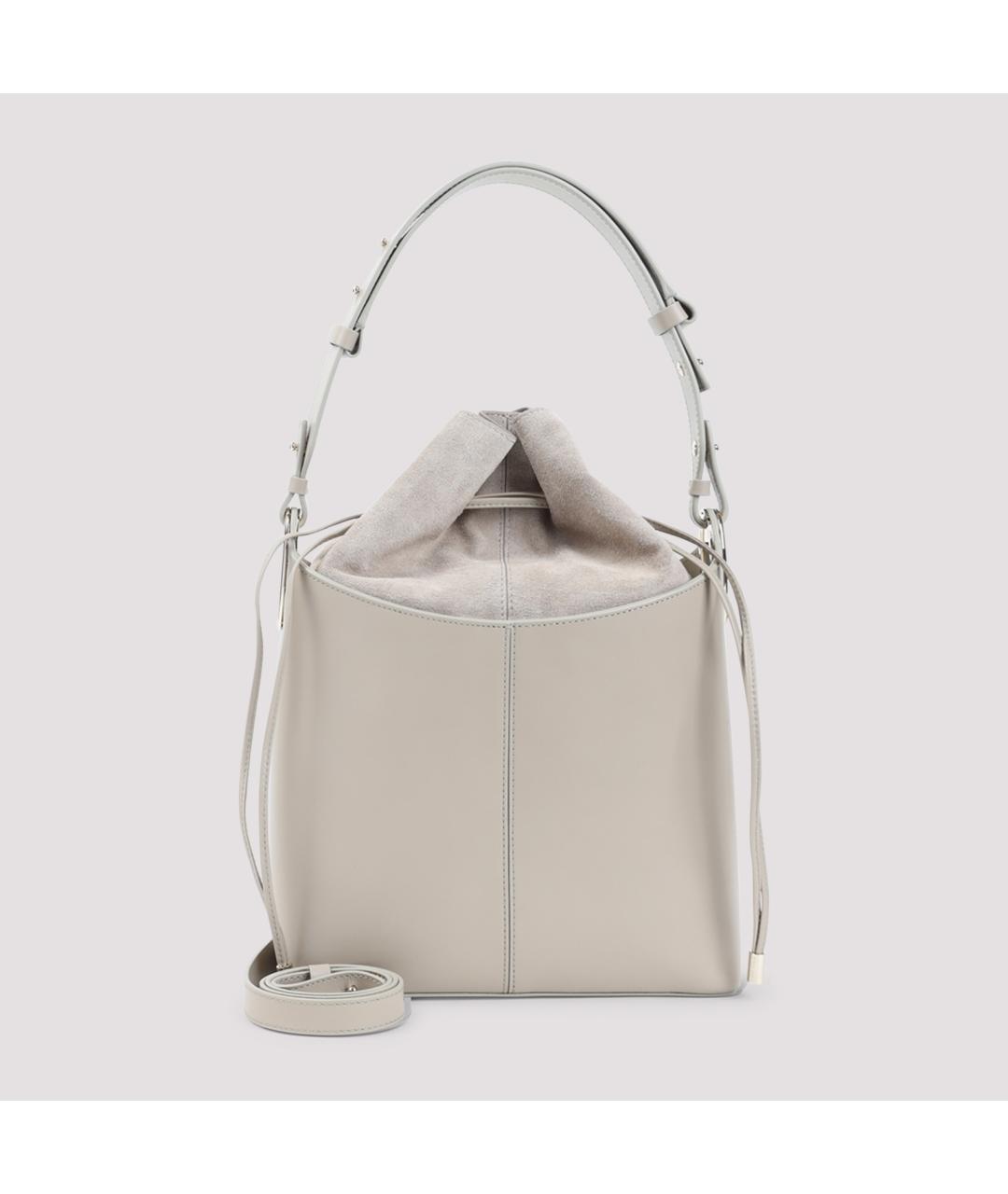 GIORGIO ARMANI Бежевая кожаная сумка через плечо, фото 2