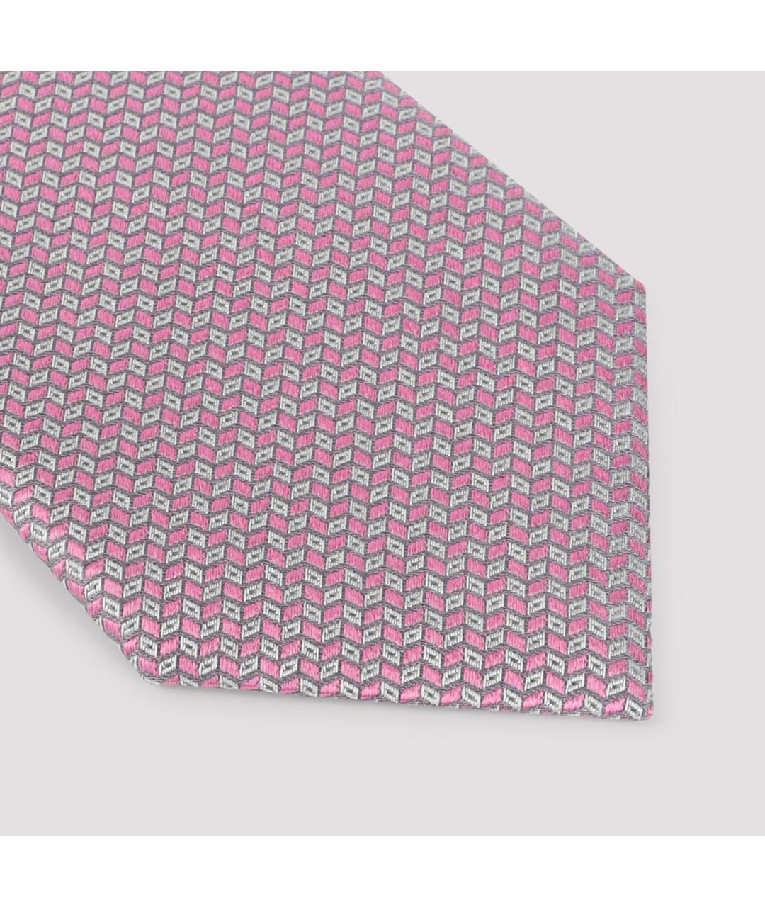 GIORGIO ARMANI Розовый шелковый галстук, фото 4
