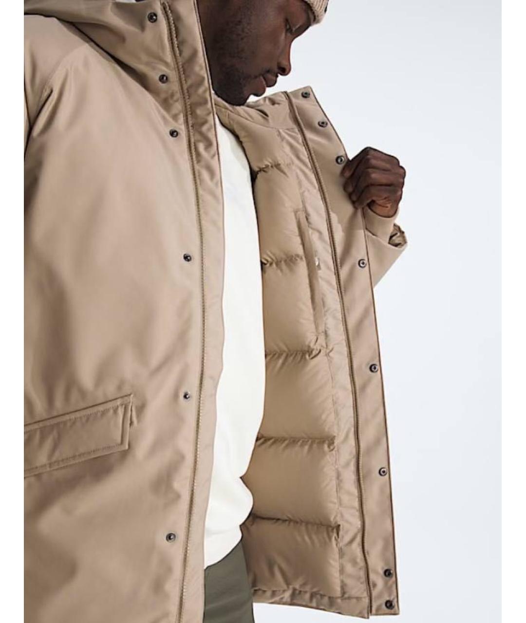 THE NORTH FACE Бежевая полиэстеровая парка, фото 5