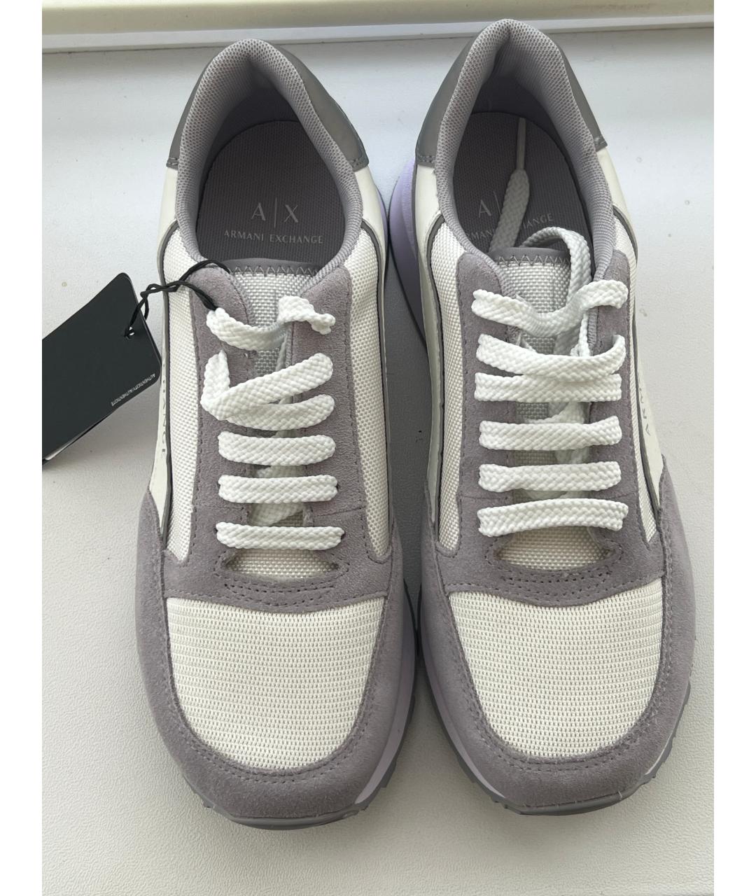 ARMANI EXCHANGE Серые низкие кроссовки / кеды, фото 3