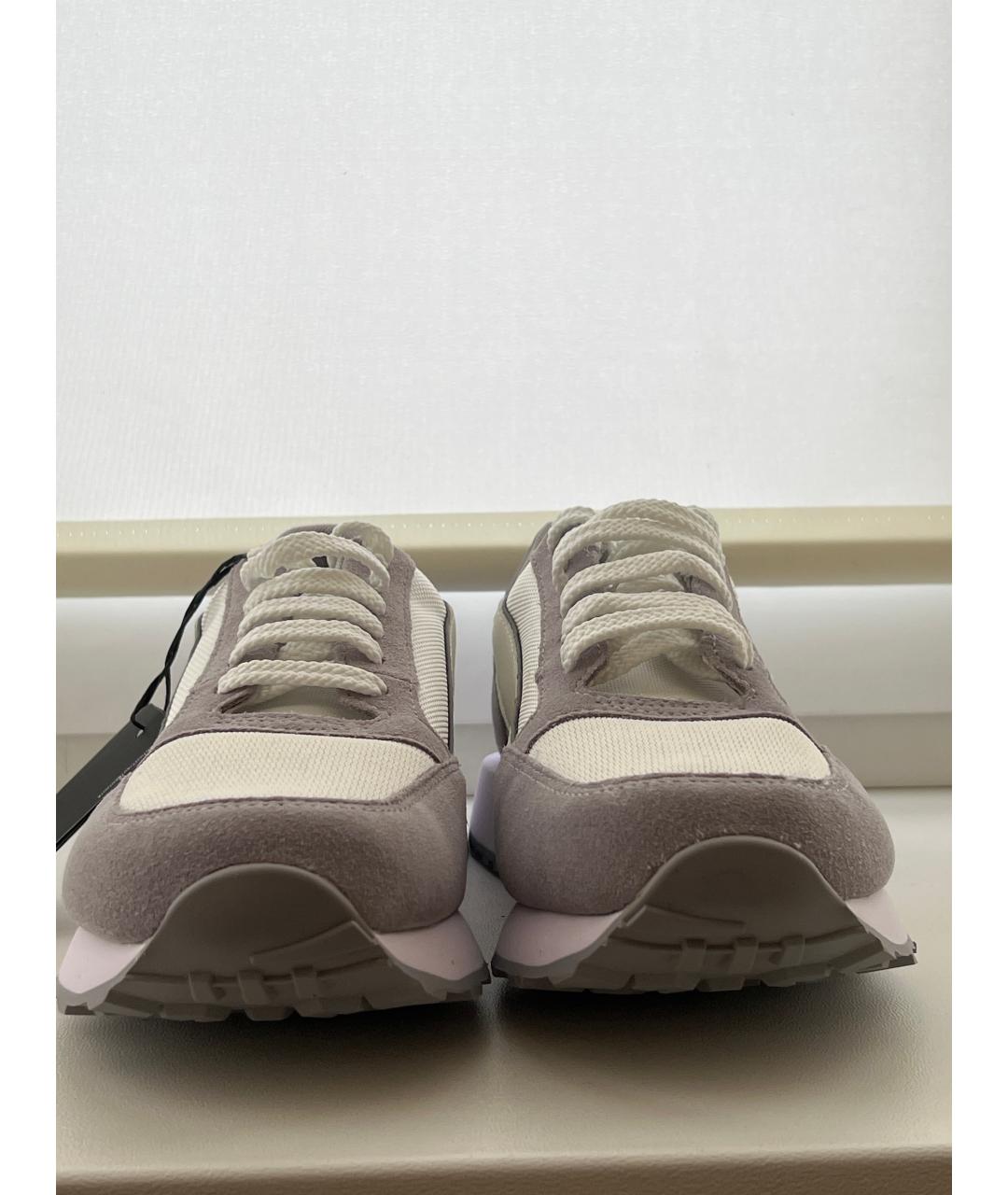 ARMANI EXCHANGE Серые низкие кроссовки / кеды, фото 2